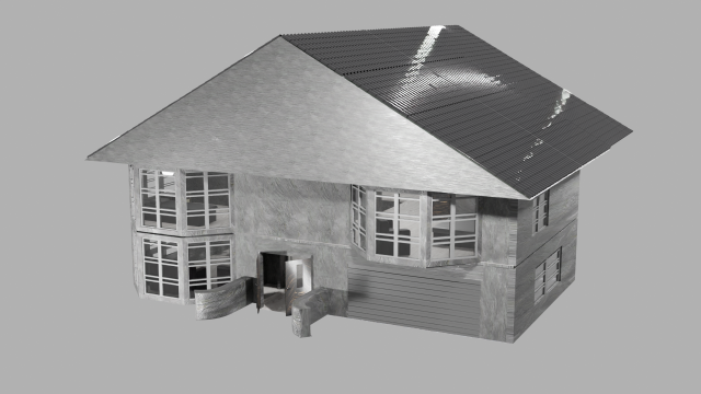 Two-storey house 3Dモデル .c4d .max .obj .3ds .fbx .stl .blend 