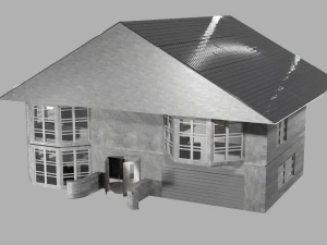 Two-storey house 3D Model