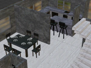 Two-storey house 3D Model