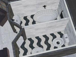 Two-storey house 3D Model