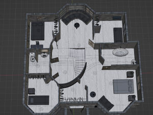Two-storey house 3Dモデル
