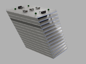 Hotel multi-storey building 3D Модель