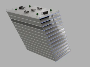 Hotel multi-storey building 3D Model