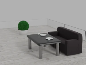 Hotel multi-storey building 3D Model