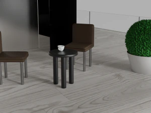 Hotel multi-storey building 3D Model