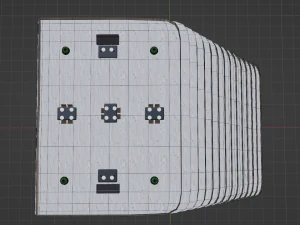Hotel multi-storey building 3D Model