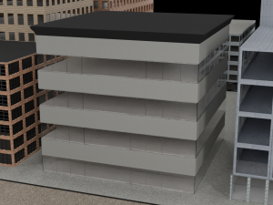 A set of skyscrapers buildings Modelo 3D