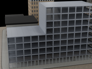 A set of skyscrapers buildings Modelo 3D