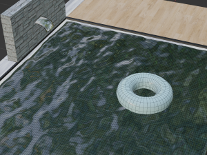 Swimming pool outdoor pool Modello 3D