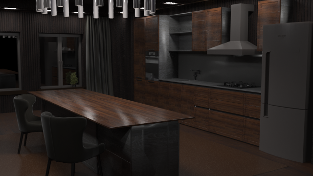 Kitchen 1 3Dモデル .c4d .max .obj .3ds .fbx .stl .blend