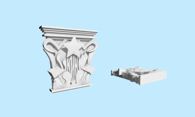 Pilaster Model 3D .c4d .max .obj .3ds .fbx .stl .blend 