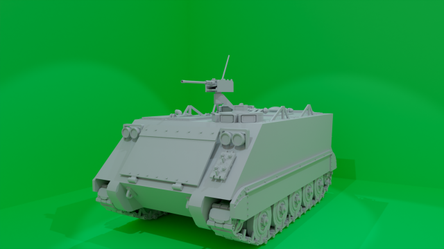 M-113 3D Model .c4d .max .obj .3ds .fbx .stl .blend