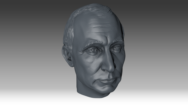 Putin 3D Model .c4d .max .obj .3ds .fbx .stl .blend