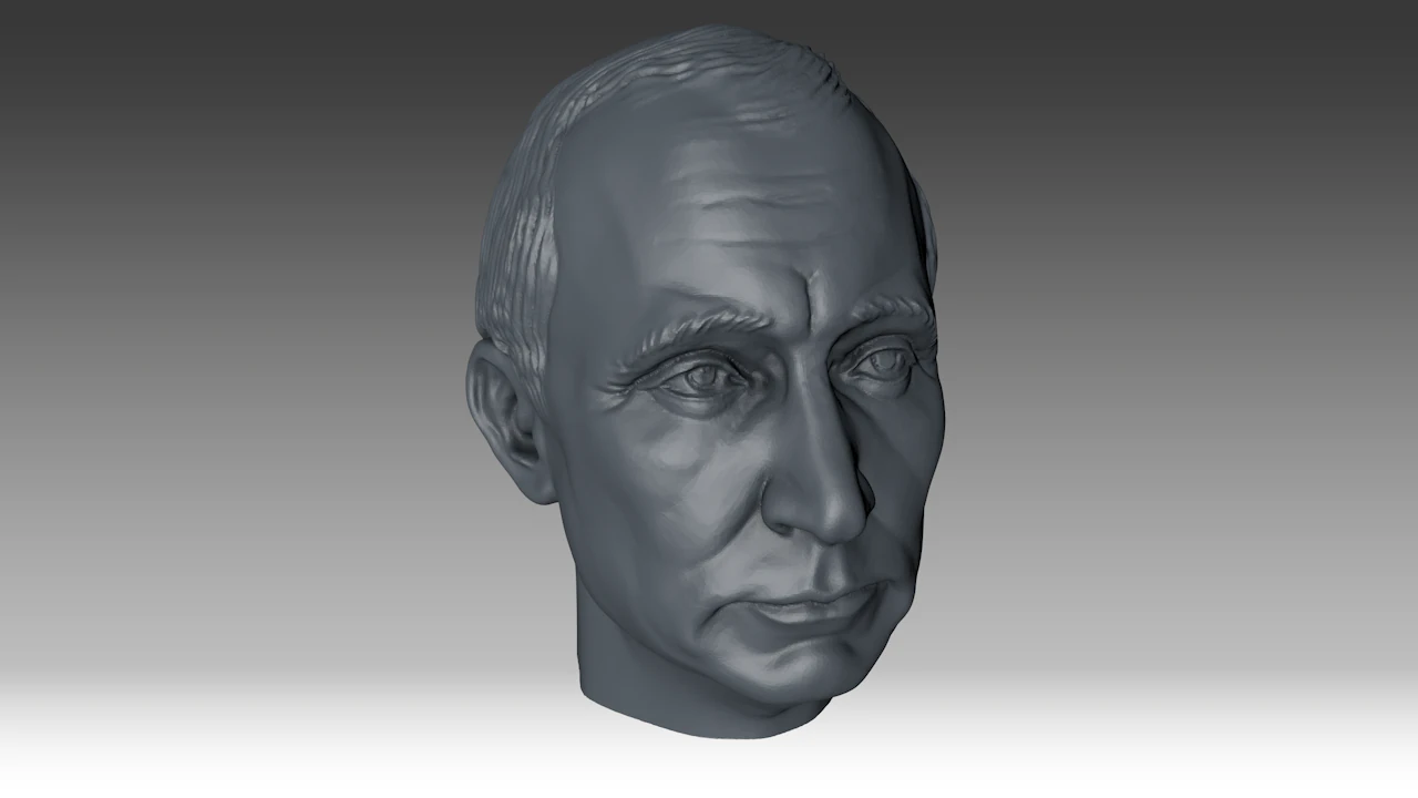 Putin 3D Model .c4d .max .obj .3ds .fbx .stl .blend 