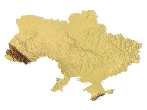 Ukraine STL 3D Druckmodell