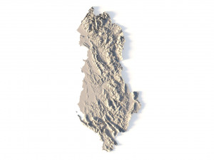 Albania STL 3D Baskı Modeli