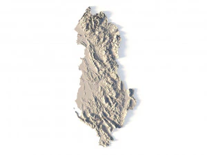Albania STL 3D Print Model