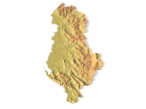 Albania STL 3D Print Model