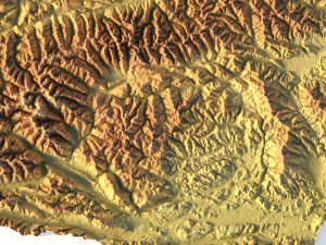 Austria Terrain for CNC Printing and Design 3D Print Model