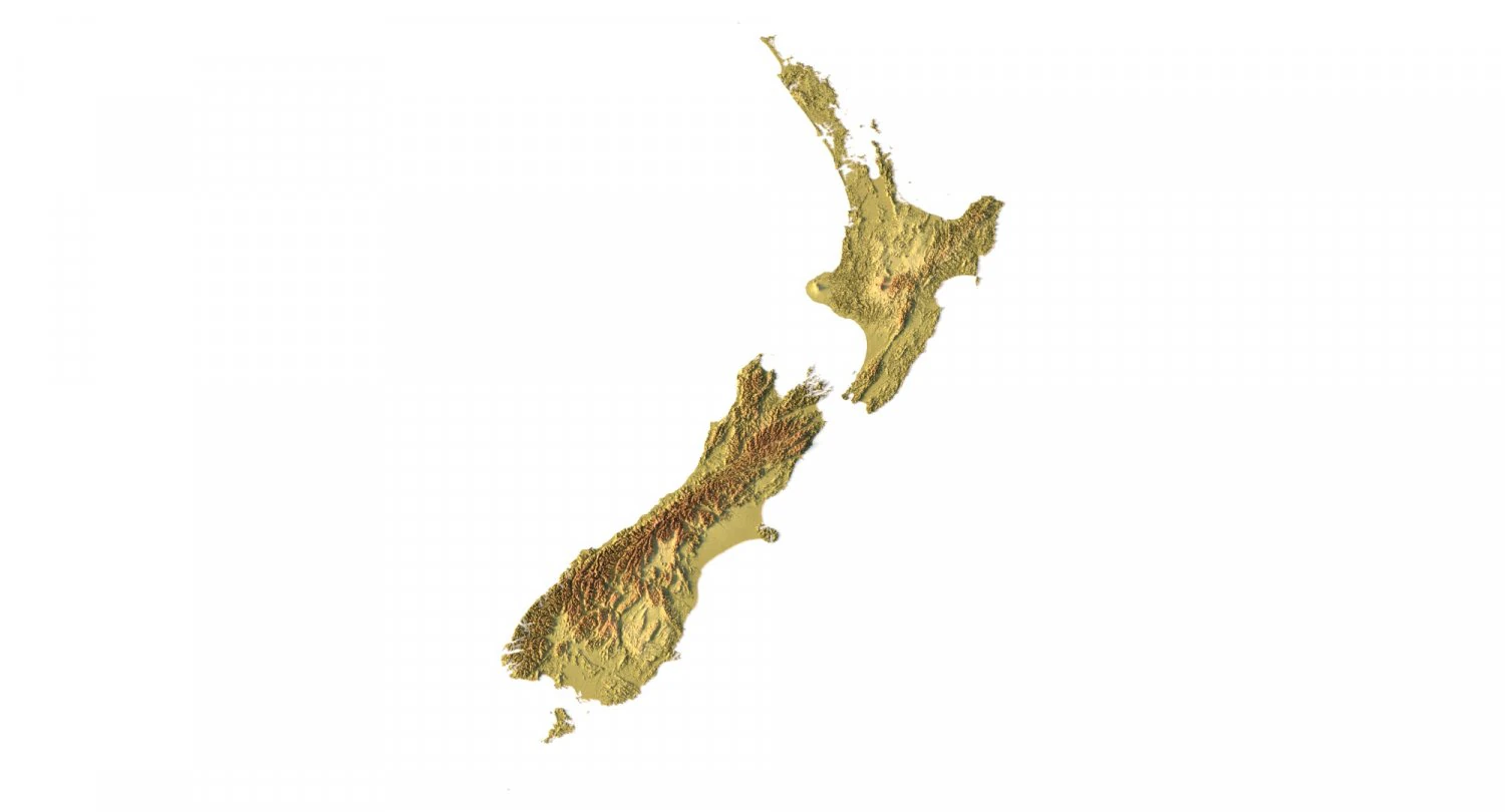 New Zealand STL 3D Print Model .c4d .max .obj .3ds .fbx .stl .blend 