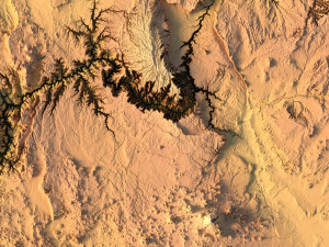 Arizona Map Topographic STL Model Model do druku 3D