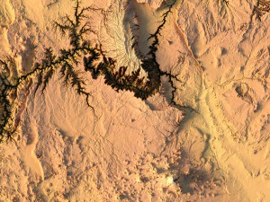 Arizona Map Topographic STL Model 3D Print Model