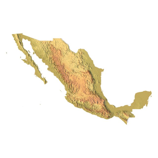 Mexico STL 3D Print Model .c4d .max .obj .3ds .fbx .stl .blend 