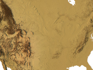 North America without Greenland STL 3D Принт Модель