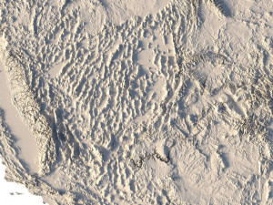 North America without Greenland STL 3D Принт Модель