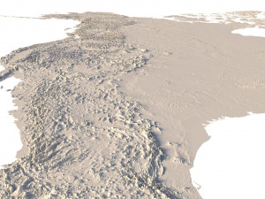 North America with Greenland STL 3D Принт Модель