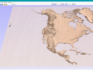 North America with Greenland STL 3D Принт Модель