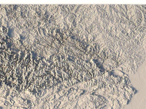 Arkansas Topographic Map STL Models 3D Print Model