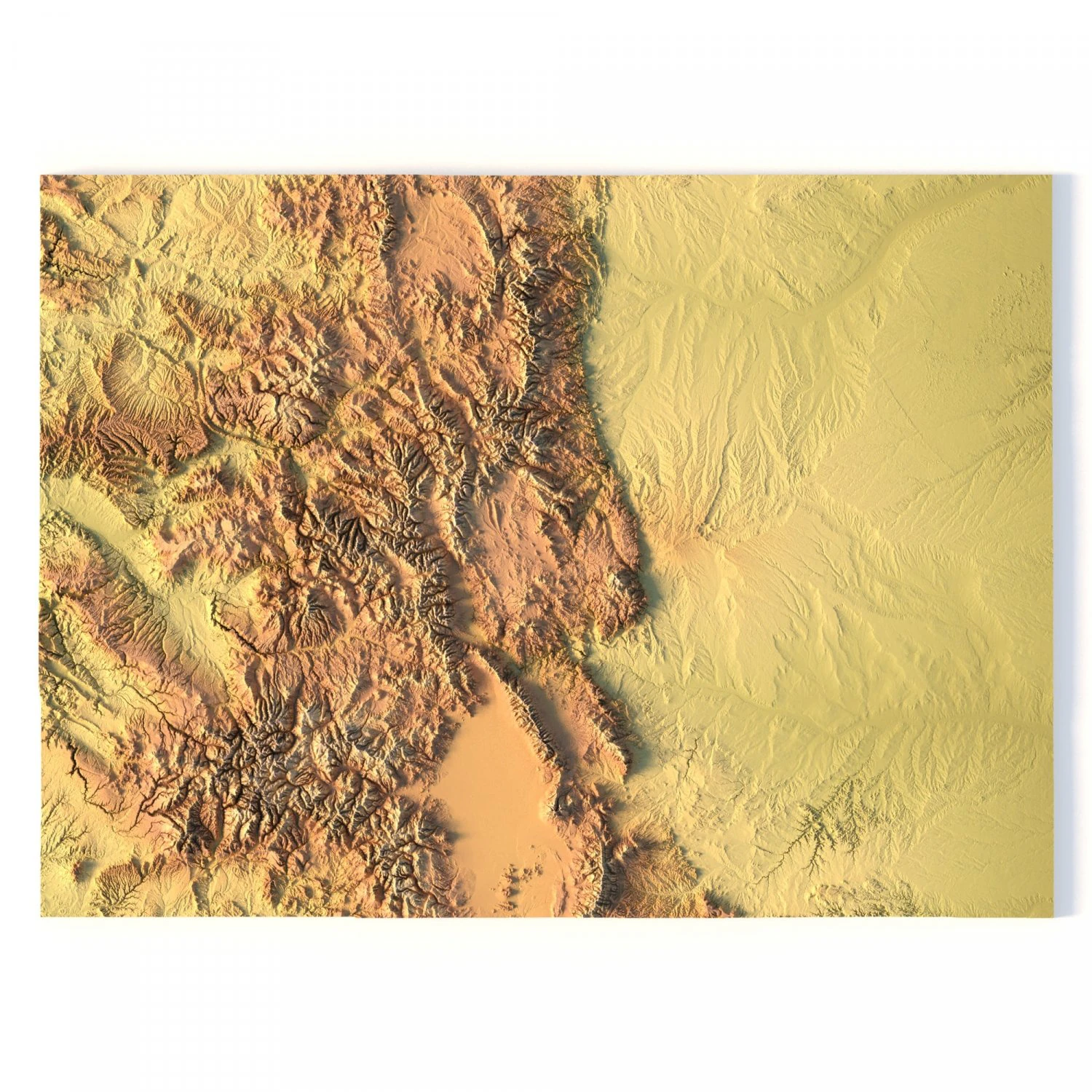 Colorado Map Topographic STL Model 3D Print Model .c4d .max .obj .3ds .fbx .stl .blend