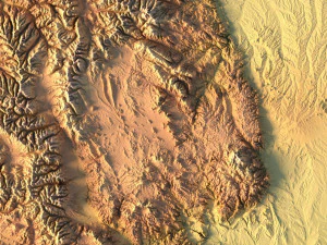 Colorado Map Topographic STL Model 3D Print Model