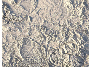 Colorado Map Topographic STL Model 3D प्रिंट मॉडल