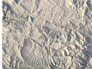 Colorado Map Topographic STL Model 3D Print Model