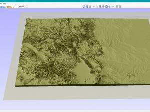 Colorado Map Topographic STL Model 3D प्रिंट मॉडल