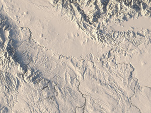Idaho Topographic Map STL Model 3D-printmodel