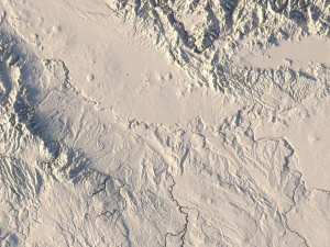 Idaho Topographic Map STL Model 3D Print Model