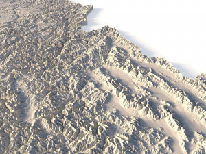 Idaho Topographic Map STL Model 3D-printmodel