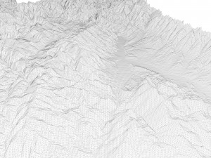 Idaho Topographic Map STL Model 3D-printmodel