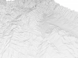 Idaho Topographic Map STL Model 3D Print Model