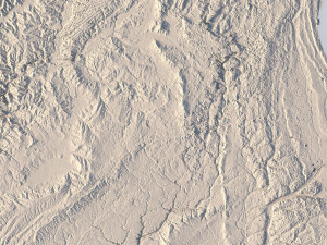 Illinois Topographic Map STL Model 3D-printmodel