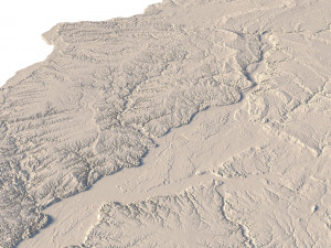 Illinois Topographic Map STL Model 3D-printmodel