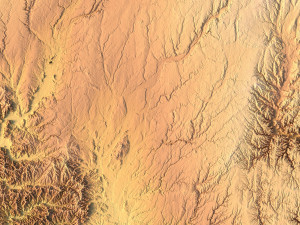 Indiana Topographic Map STL Model 3D-printmodel