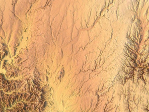 Indiana Topographic Map STL Model 3D Print Model