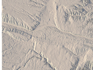 Kansas Topographic Map STL Model 3D Print Model