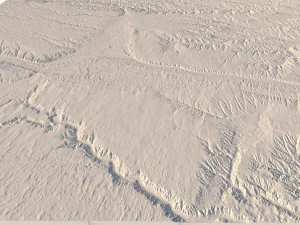Kansas Topographic Map STL Model 3D Print Model