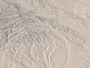 Lousiana Topographic Map STL Model Modèles 3D en vedette