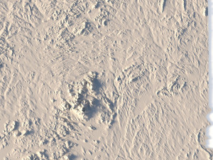Maine Topographic Map STL Model 3D Print Model